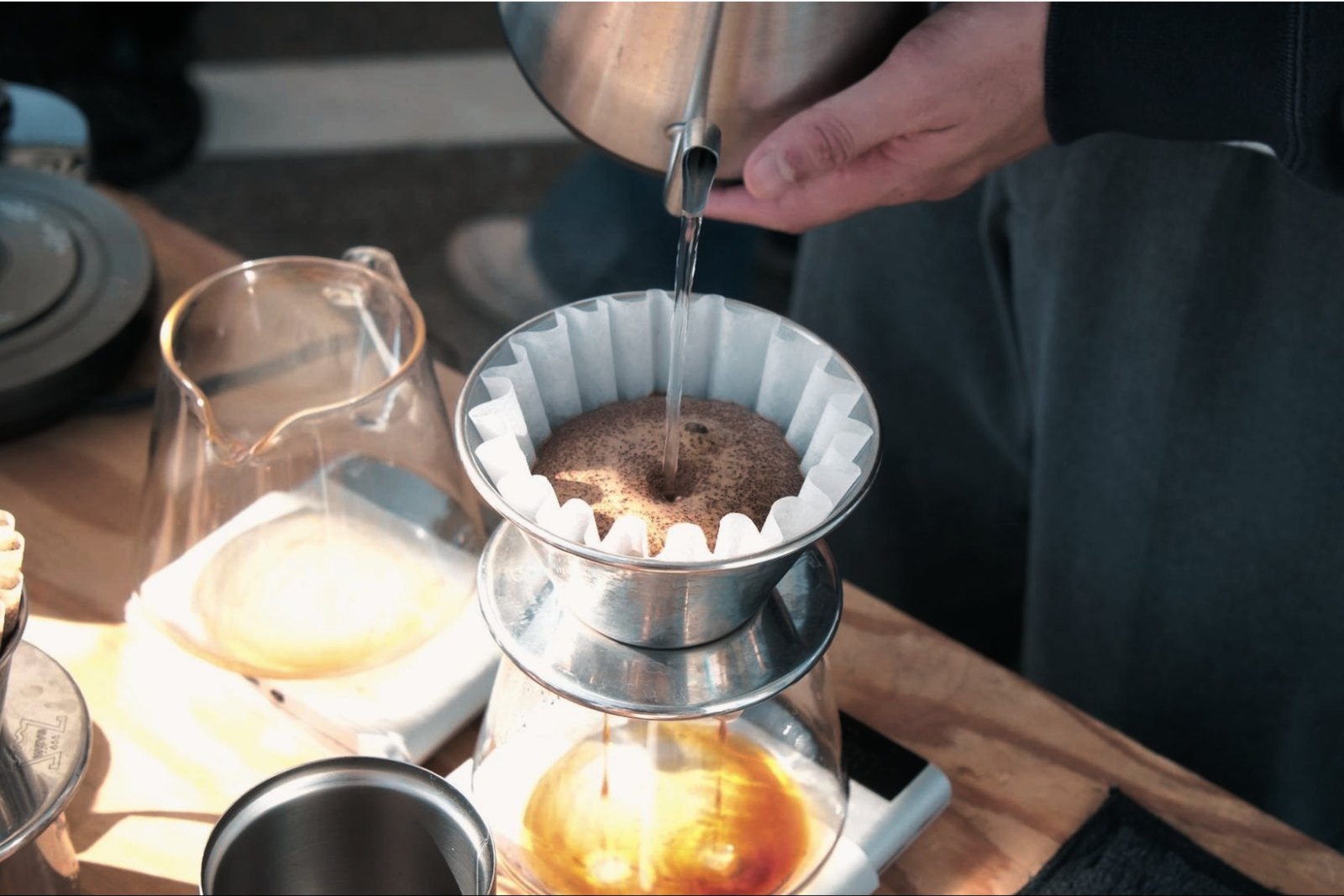 一杯ずつ丁寧に淹れられるコーヒー